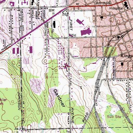 Topographic Map of Sunrise Nursing Home, NY
