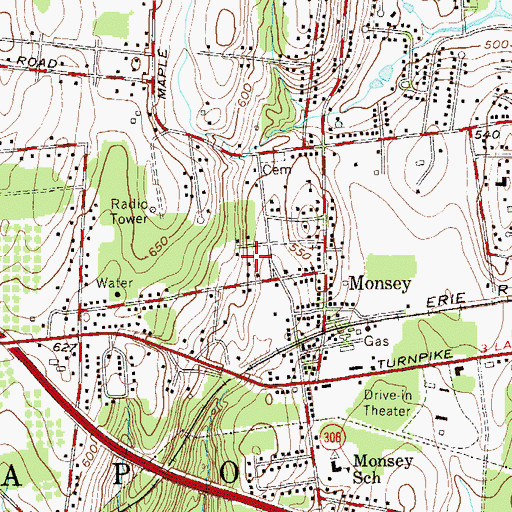Topographic Map of Saint Zita's Villa, NY