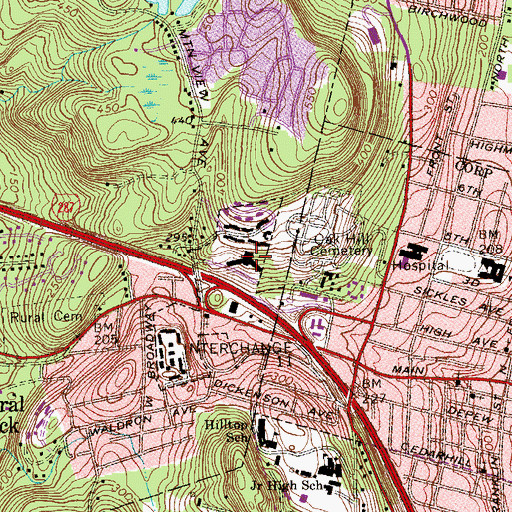 Topographic Map of Tappan Zee Manor Assisted Living Center, NY