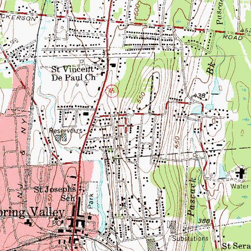 Topographic Map of Golden Acres Home for Adults Assisted Living Center, NY
