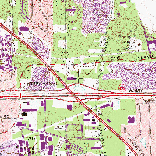 Topographic Map of The Arbors at Islandia East, NY