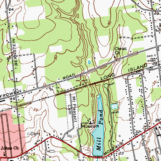 Topographic Map of Cedar Lodge Nursing Home, NY