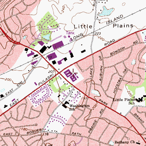Topographic Map of Carillon Nursing and Rehabilitation Center, NY