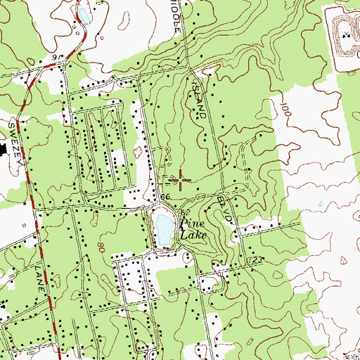Topographic Map of Crest Hall Care Center, NY