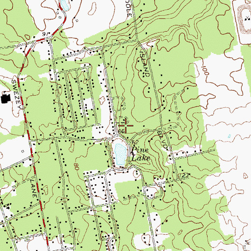 Topographic Map of Oak Hollow Nursing Center, NY