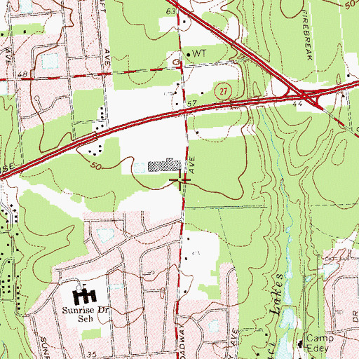 Topographic Map of Petite Fleur Nursing Home, NY