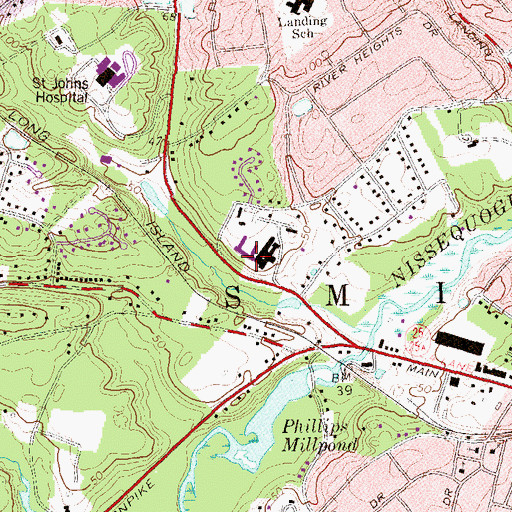 Topographic Map of Avalon Gardens Rehabilitation and Health Care Center, NY