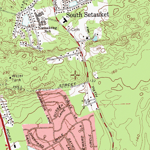 Topographic Map of Long Island State Veterans Home, NY