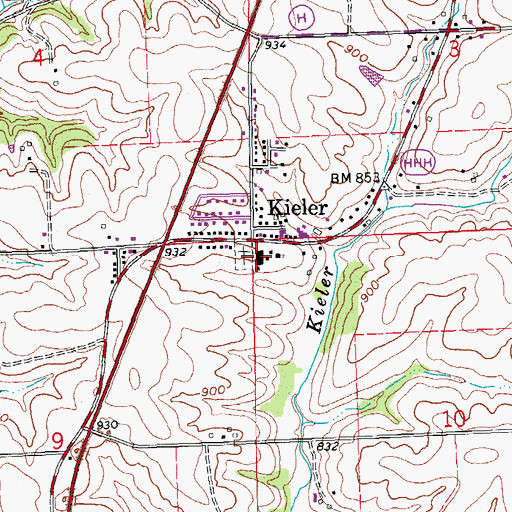 Topographic Map of Holy Ghost - Immaculate Conception School, WI