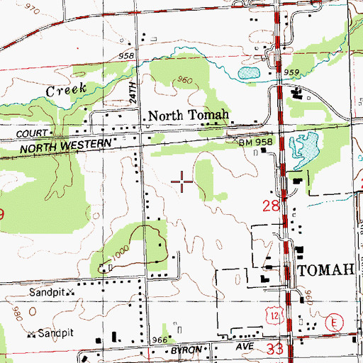Topographic Map of La Grange Elementary School, WI