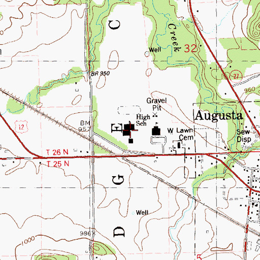 Topographic Map of Wildlands Charter School, WI