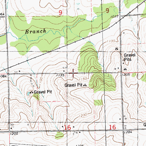 Topographic Map of Beaver Creek School, WI
