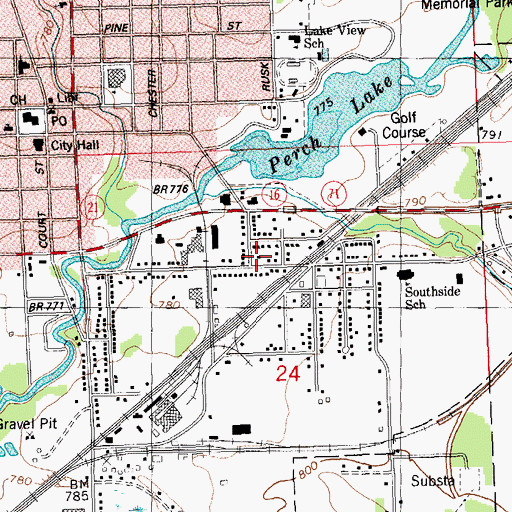 Topographic Map of Sparta Mennonite School, WI