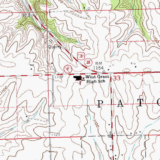 Topographic Map of River Ridge Elementary School, WI