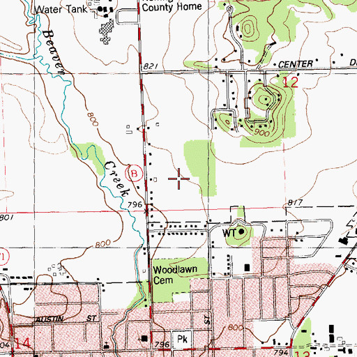 Topographic Map of Sparta Meadowview Intermediate School, WI