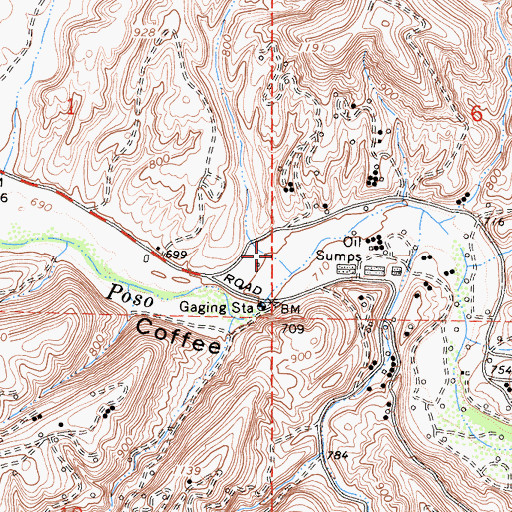 Topographic Map of Hillvale Canyon, CA