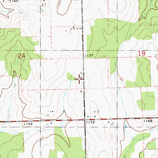 Topographic Map of Breezeway School, WI