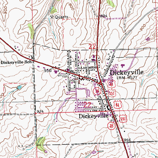 Topographic Map of Holy Ghost Immaculate Conception School, WI