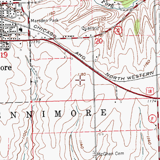 Topographic Map of Southwest Wisconsin Technical College, WI