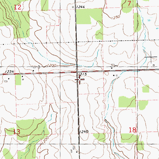 Topographic Map of Black River Parochial School, WI