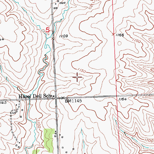Topographic Map of Iowa - Grant High School, WI