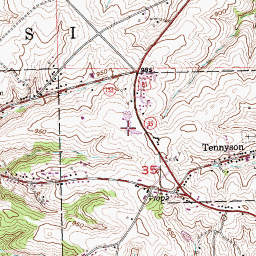 Topographic Map of Potosi Middle School, WI