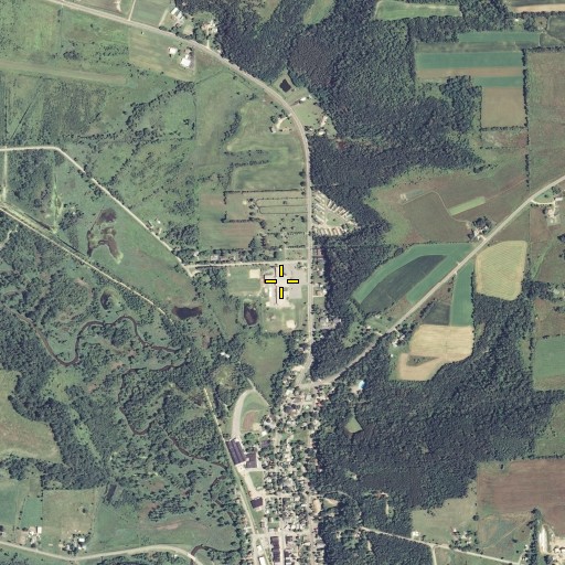 Aerial/Satellite Image of Wonewoc - Center Elementary School, WI