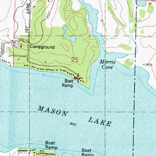 Topographic Map of Neenah Creek Elementary School, WI