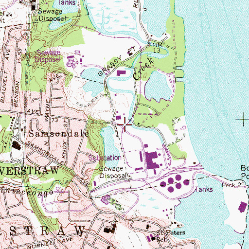 Topographic Map of Thiells Volunteer Fire Department Station 3, NY