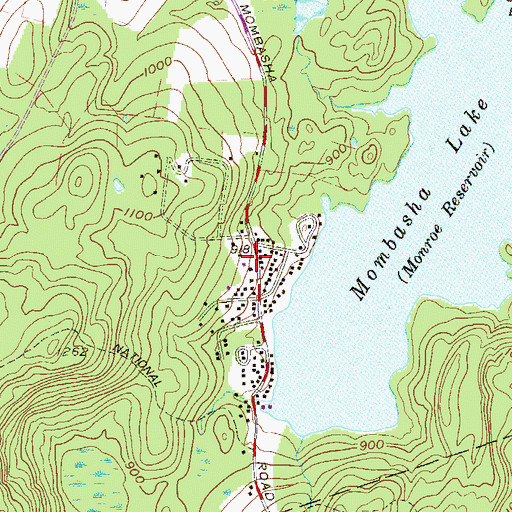 Topographic Map of Lakeside Fire and Rescue Company, NY