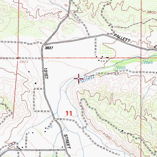 Topographic Map of Holmes Creek, CA