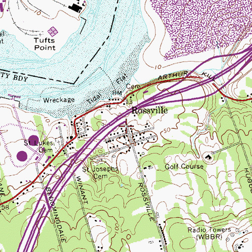 Topographic Map of Fire Department New York Engine 268 Emergency Medical Services Battalion 14, NY