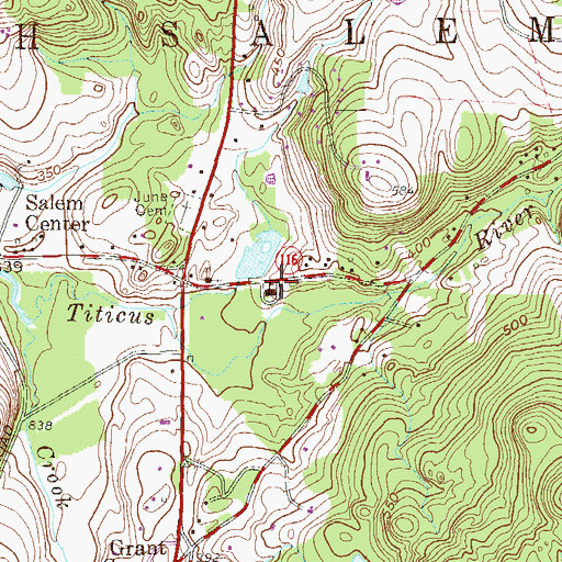 Topographic Map of Croton Falls Fire District North Salem Station, NY