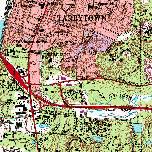 Topographic Map of Washington Engine Company 2, NY