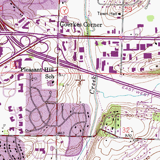 Topographic Map of University of Phoenix Milwaukee Campus, WI