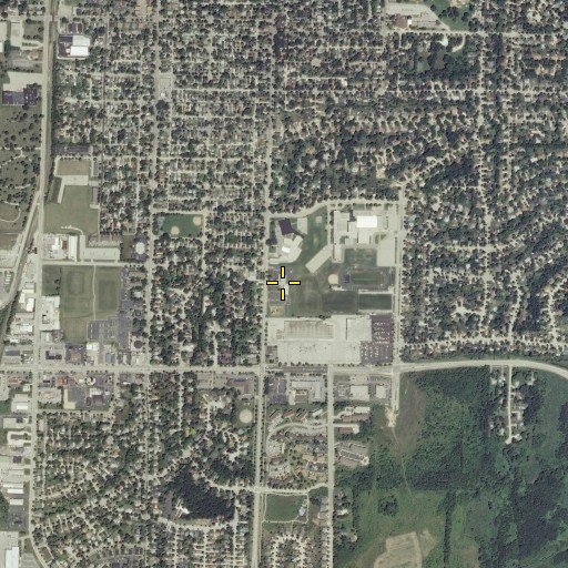 Aerial/Satellite Image of Beautiful Savior Lutheran School, WI