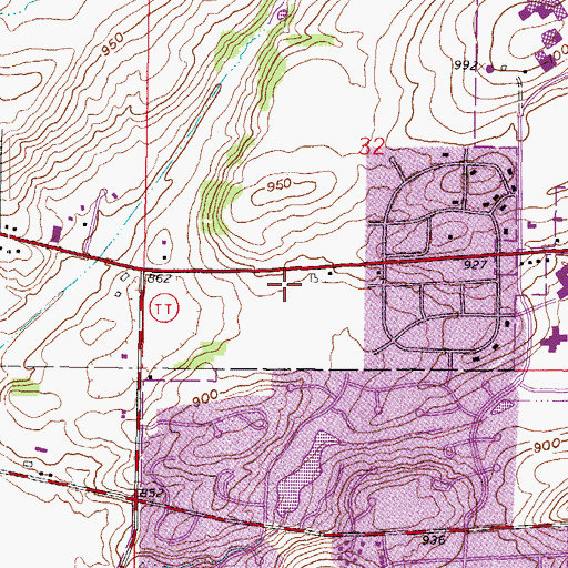 Topographic Map of Christ the Life Lutheran Church Preschool and Childcare, WI