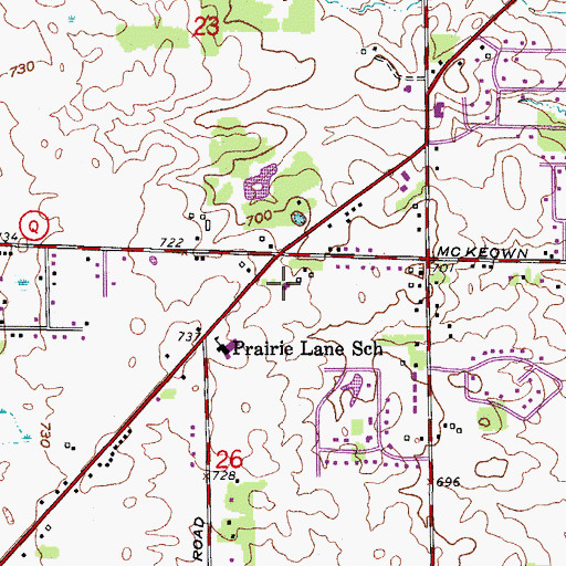 Topographic Map of Good Shepherd Lutheran School, WI