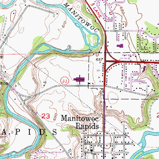 Topographic Map of Riverview Early Learning Center, WI