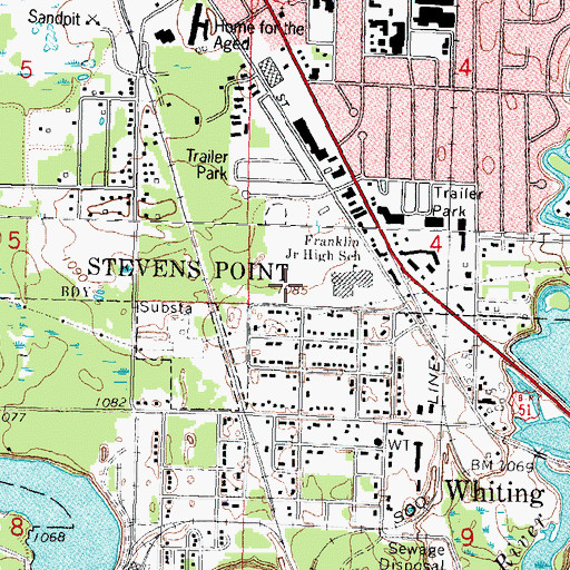 Topographic Map of Point 4 the Future School, WI