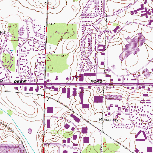Topographic Map of Resurrection Christian Academy, WI