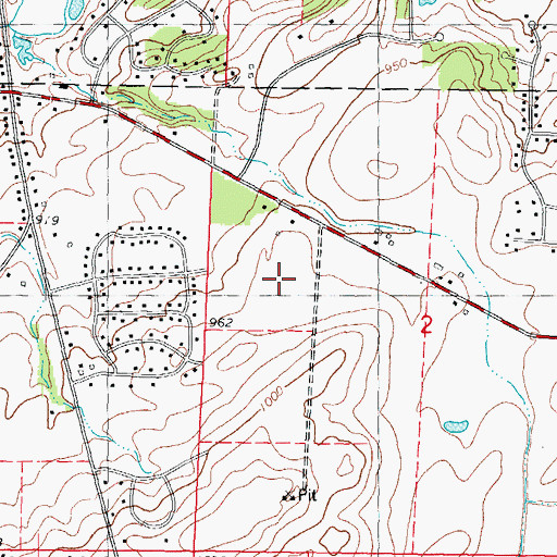 Topographic Map of Horizon Elementary School, WI