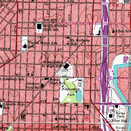 Topographic Map of Advanced Language and Academic Studies, WI