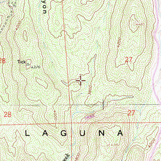 Topographic Map of Horse Canyon, CA