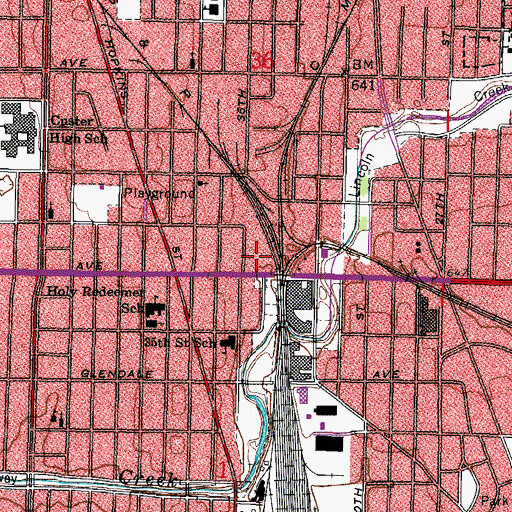 Topographic Map of Holy Redeemer Christian Academy, WI
