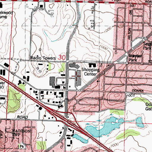 Topographic Map of Madison Cosmetology College, WI