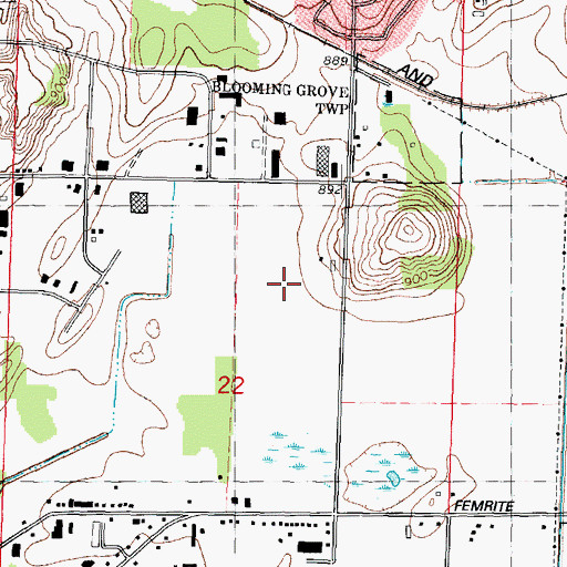Topographic Map of Madison Media Institute, WI