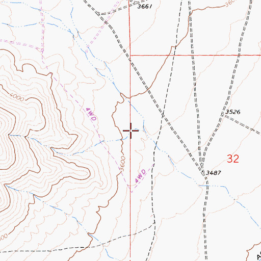 Topographic Map of Horse Canyon, CA