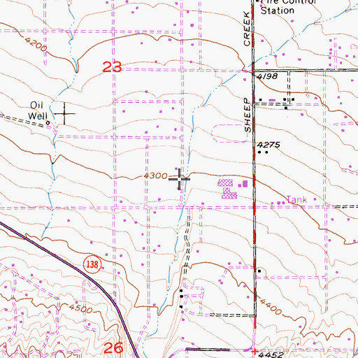 Topographic Map of Horse Canyon, CA