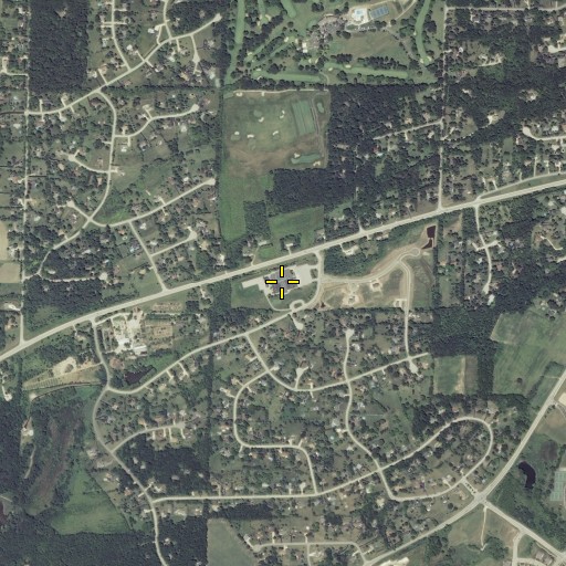 Aerial/Satellite Image of Rose Glen Elementary School, WI
